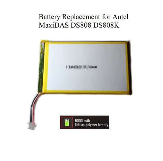 Battery Replacement for Autel MaxiDAS DS808 DS808K DS808TS BT